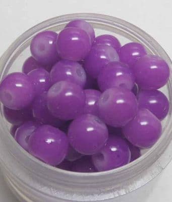 Imitation Jade 6mm purple x 20