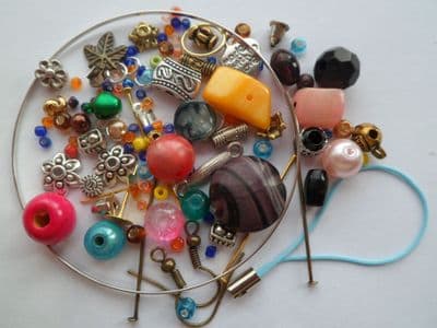 Mixed beads / findings. Pack of at least 50!