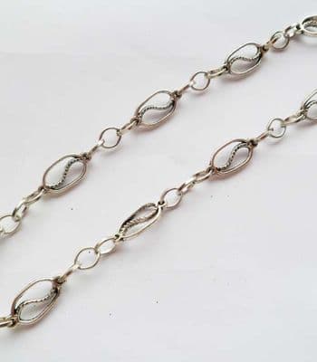 Oval connector chain. 1m unfinished length