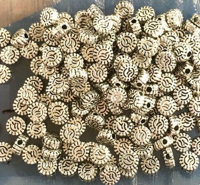 Round spacer beads x 160. 5mm x 2mm