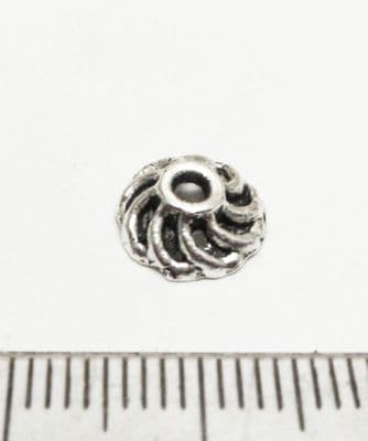 Sprial beadcaps x 12. 8mm x 4mm
