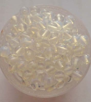 Synthetic Opalite 4mm round bead x 50