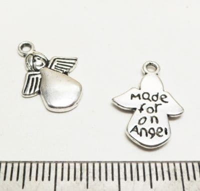 Tibetan Style Silver 'Made for an Angel' Pendants. x 25
