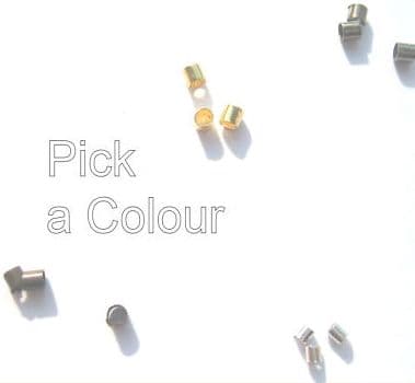 Tube crimps x 150. 1.5 - 2mm. Pick a colour.