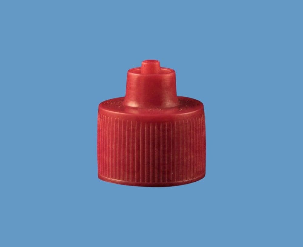 120ml (4oz) Red Luer Lock Cap AD4C-RED Adhesive Dispensing Ltd