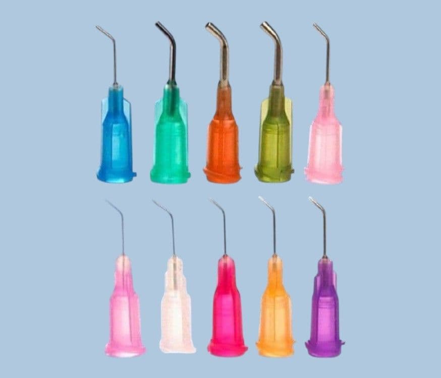 12 Gauge Angled Bend Adhesive Dispensing Luer Lock Precision Tip 45 ...