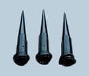 18G Tapered Tip UV Black TT18-UV pk/50