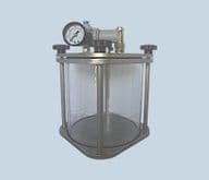 2 Litre Pressure Pot Glass Tank 0-60 PSI Adhesive Dispensing Ltd AD2000ML-CTGSS