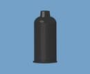 2.5oz Black Cartridge LDPE TS25C-LD-BLACK