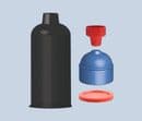2.5oz Cartridge Plunger Cap Kit TS25CKIT-BCP1 pk/10