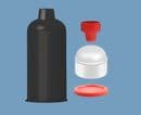 2.5oz Cartridge Plunger Cap Kit TS25CKIT-BWP1 pk/10