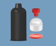 2.5oz Black Cartridge LDPE TS25CKIT-BWP1 Adhesive Dispensing Ltd Techcon