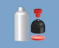 2.5oz Natural Cartridge HDPE TS25CKIT-PB1 Adhesive Dispensing Ltd Techcon