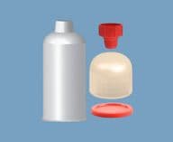 2.5oz Natural Cartridge HDPE TS25CKIT-RIB1 Adhesive Dispensing Ltd Techcon
