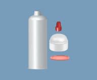 20oz Natural Cartridge Plunger HDPE TS20CKIT-PLDC adhesive dispensing techcon