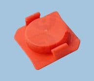 30cc/55cc Syringe Barrel Snap-On End Cap Seal Orange AD930-ECO 730000CRPK Adhesive Dispensing