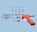 30cc Manual Syringe Gun with Full Kit TS730SG-KIT