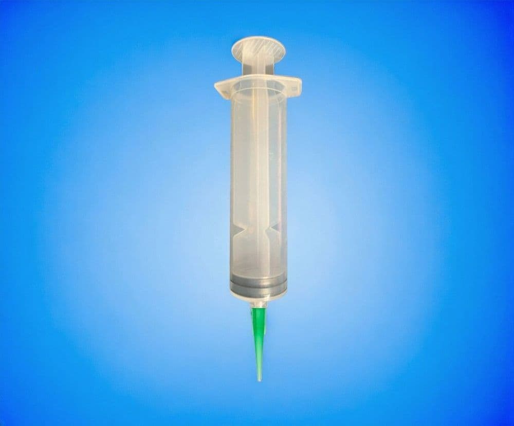 60cc size clear manual syringe assembly tapered Adhesive Dispensing Ltd