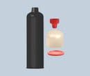 6oz Cartridge Plunger Cap Kit TS60CKIT-B-RIB1 pk10