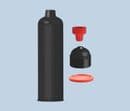 6oz Cartridge Plunger Cap Kit TS60CKIT-BPB pk10