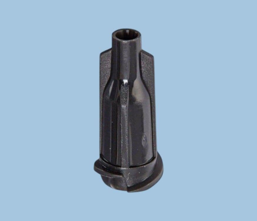 Black Luer Lock Tip Cap Seal AD900-BLTC Adhesive Dispensing Ltd ...