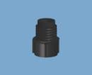 Black Threaded Cartridge Tip Cap TS6P-BLACK-1000
