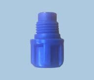 Blue threaded cartridge tip cap 1/4