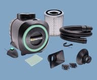 BVX-250-KIT Dual Arm Bench Adhesive Fume Filtration System Adhesive Dispensing Ltd