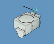 White Wing Nut Screw Part 560805 Adhesive Dispensing Ltd