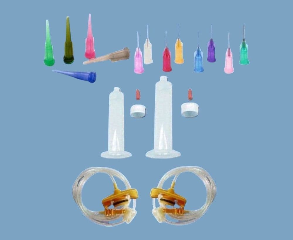 DSKIT1 Air Syringe, Adapter and Dispense Tip Kit Adhesive Dispensing Ltd