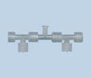 Female to Dual Male Luer Manifold 1251-002-017