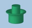 Green Snap-On Cartridge Tip Cap TS5P-GREEN-1000
