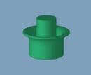 Green Snap-On Cartridge Tip Cap TS5P-GREEN-1000
