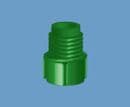 Green Threaded Cartridge Tip Cap TS6P-GREEN-1000