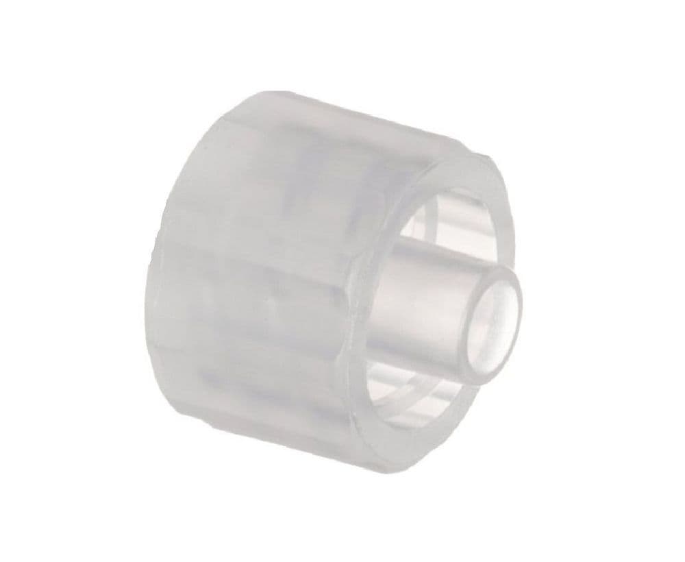 Male Luer Lock Plug Seal Cap Fitting Natural Polypro TSD9313 Adhesive
