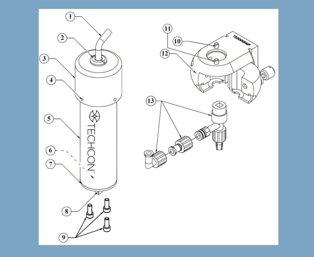 Techcon Motor Mount Plate for DMP Valves T1000295 Adhesive Dispensing Ltd