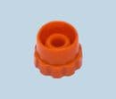 Orange Luer Lock Round Tip Cap AD800-ORTC