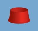 Red Push-In cartridge tip cap TS9X-1000