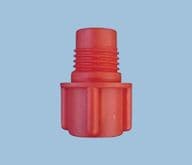 Red threaded cartridge tip cap 1/4