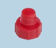 Red threaded cartridge tip cap TS3P adhesive dispensing ltd techcon