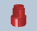 Red Threaded Cartridge Tip Cap  TS6P-RED