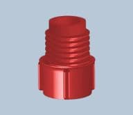 Techcon Red Threaded Tip Cap Seal TS6P-RED-1000 Adhesive Dispensing Ltd Techcon