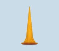 Yellow nozzle for sachet sausage pack sealant  dispensers Adhesive Dispensing Ltd
