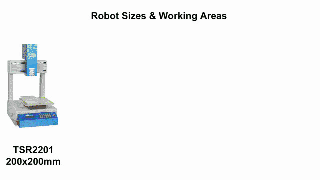 TSR220W Dispensing 3 Axis Robot Dispenser System 300mm Adhesive Dispensing