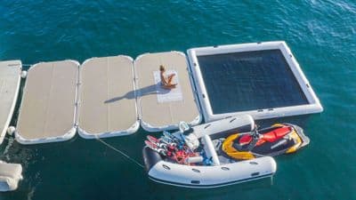Superyacht inflatable platform