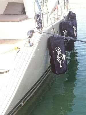 Velvet finish fender covers