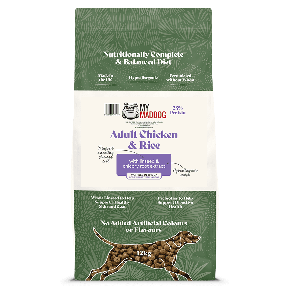  Watson　ma d'dog 15kg Premier Adult Complete (Chicken) Hypoallergenic | mymaddog.co.uk