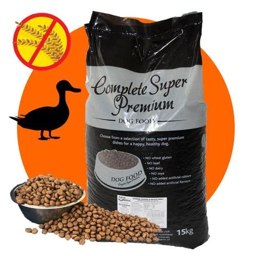 15kg Supreme Duck & Potato - Hypoallergenic - Complete GRAIN FREE Dog Food
