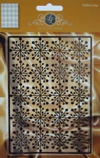 1201-0035 ~ SNOWFLAKE BACKGROUND ~ Embossing Template.