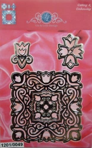 1201-0049~ FRAME (TULIPS) ~ Cutting, Embossing